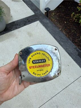 MADE IN USA 🇺🇸 Stanley Steelmaster Tape Measure in Yellow and Chrome